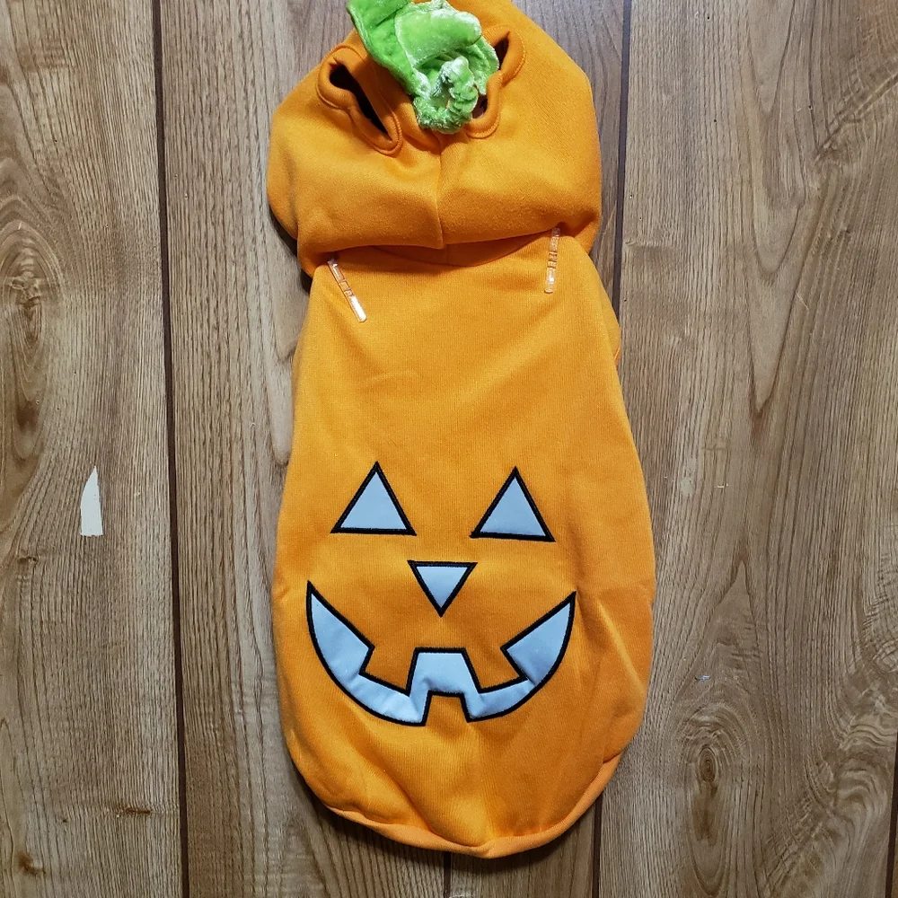 Reflective Dog Hoodie Jack O'Lantern Medium New Hyde & Eek Botique